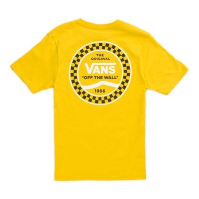 Vans Boys Checkered Side Stripe T-shirt (sulphur)