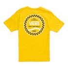 Vans Boys Checkered Side Stripe T-shirt (sulphur)