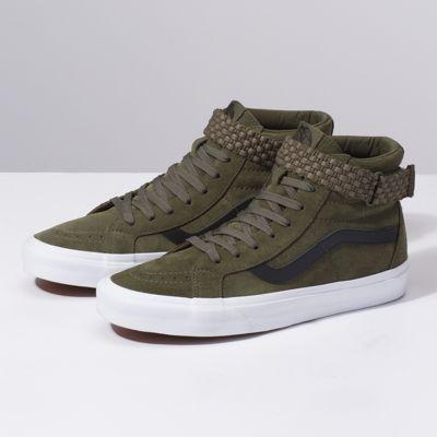 Vans Woven Sk8-hi Reissue Strap (grape Leaf/marshmallow)