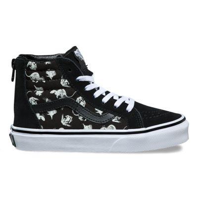 Vans Kids Xray Vision Sk8-hi Zip (black/true White)