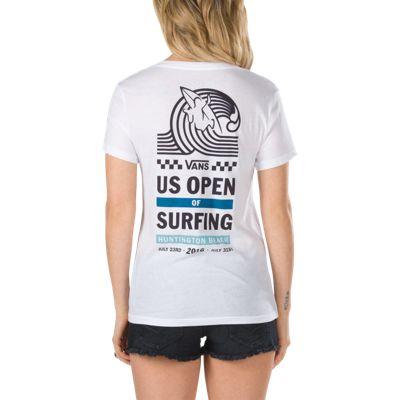 Vans 2016 Uso Stacked V Neck T-shirt (white)