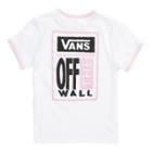 Vans Girls Every Year Ringer Tee (white/lilac Snow)