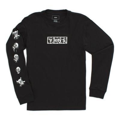Vans Boys Them Bones Long Sleeve T-shirt (black/skulls)