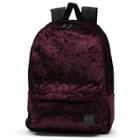 Vans Deana Crushed Velvet Backpack (burgundy)