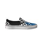 Vans Customs Blue Flame Checkerboard Slip-on (customs)