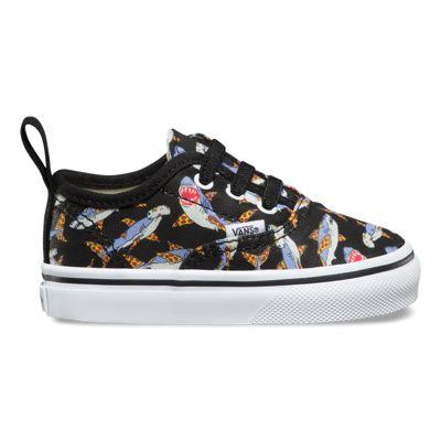 Vans Toddler Pizza Sharks Authentic V Lace (black/true White)