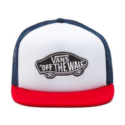 Vans Classic Patch Trucker Hat (dress Blues White Chili Pepper)