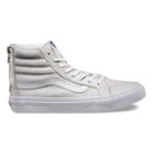 Vans Crackle Suede Sk8-hi Slim Zip (white)