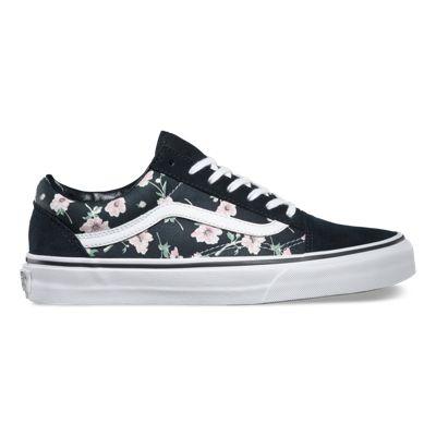 Vans Vintage Floral Old Skool (blue Graphite)