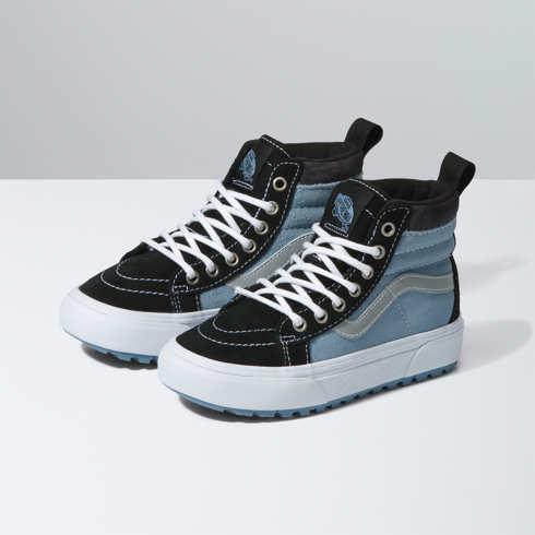Vans Kids Sk8-hi Mte-1 (reflective Sidestrp Ashley Blue)