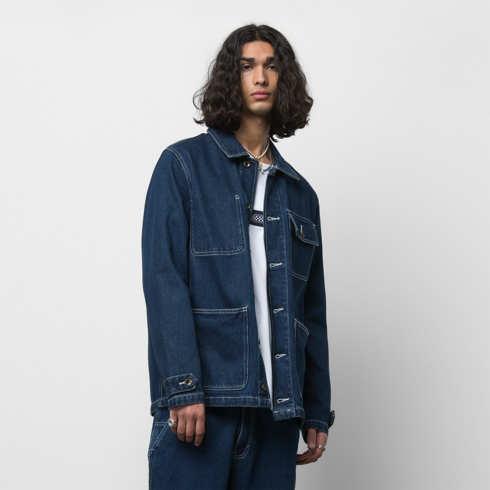 Vans Drill Chore Coat Denim Jacket (midnight Rinse)