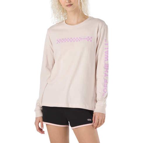 Vans Mixed Up Fun Long Sleeve Boyfriend Tee (hushed Violet)