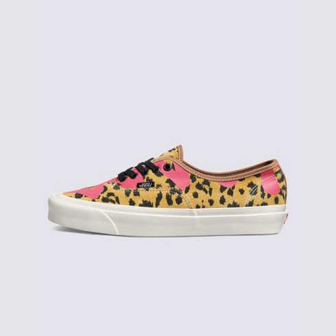 Vans X Alva Skates Authentic 44 Dx Shoe (alva Skates Leopard Brown/pink)