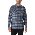 Vans Banfield Flannel Shirt (dress Blues/frost Grey)