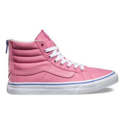 Vans Iridescent Eyelets Sk8-hi Slim Zip (wild Rose)