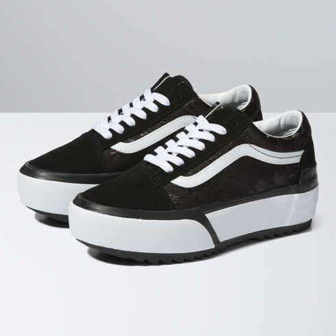 Vans Satin Floral Old Skool Stacked (black)