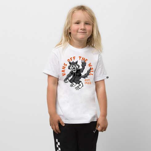 Vans Little Kids Sk8 Wolf T-shirt (white)
