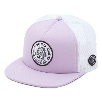 Vans 2018 Vuso Lock Up Beach Girl Trucker Hat (lavender)
