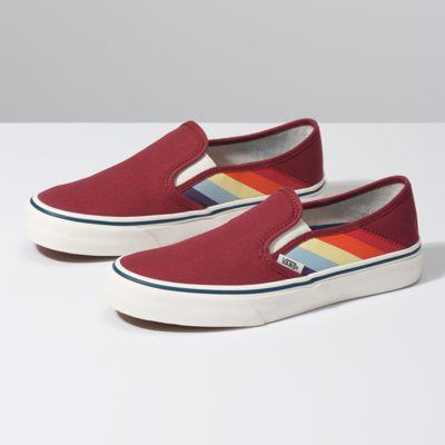 Vans Rad Rainbow Slip-on Sf (biking Red/marshmallow)