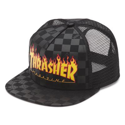 Vans Boys Vans X Thrasher Trucker Hat (black)