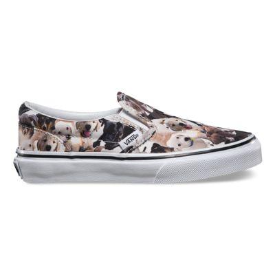Vans Kids Aspca Classic Slip-on (puppies/true White)