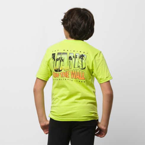 Vans Kids Palm Coaster T-shirt (lime Punch)