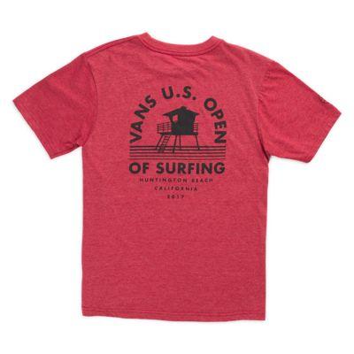 Vans Boys 2017 Vuso Tower T-shirt (red Heather)