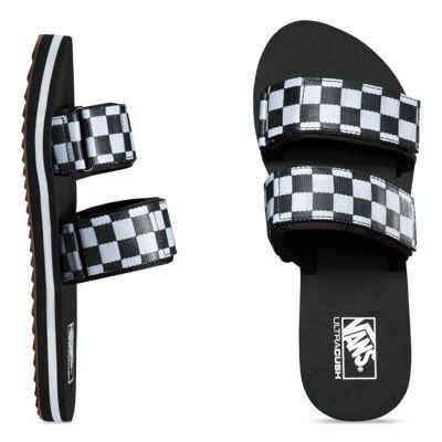 vans cayucas slide black marshmallow