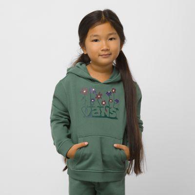 Vans Little Kids Eve Blossom Hoodie (duck Green)