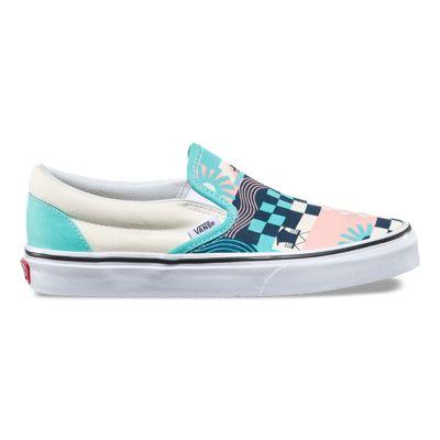 Vans Us Open Slip-on (us Open Art/aqua)