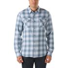 Vans Monterey Plaid Buttondown Shirt (blue Mirage/white) Mens T-shirts