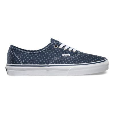 Vans Mens Shoes Skate Shoes Mens Shoes Mens Sandals Tapestry Authentic (blues/true White)