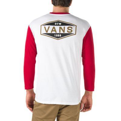 Vans Life Time Supply Long Sleeve T-shirt (white/cardinal)