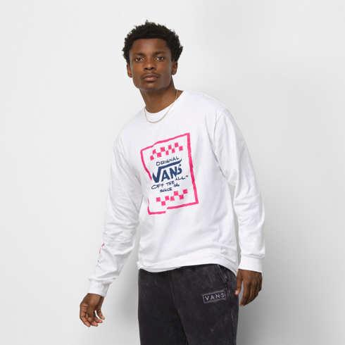 Vans Sketchy Past Long Sleeve T-shirt (white)