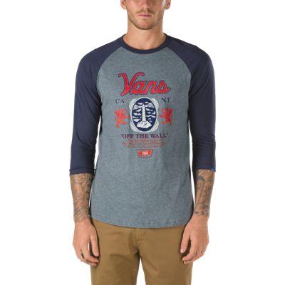 Vans Cold One Raglan T-shirt (heather Grey/navy)