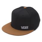 Vans Splitz Flexfit Hat (black/tobacco Brown/scarlet)