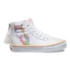 Vans Kids Unicorn Sk8-hi Zip (rainbow/white Glitter)