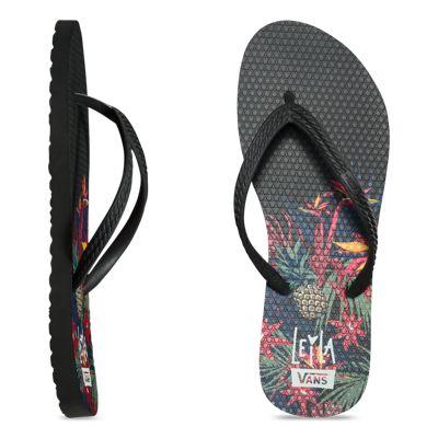 Vans Womens Hanelei (leila Hurst Jungle Pina Black)