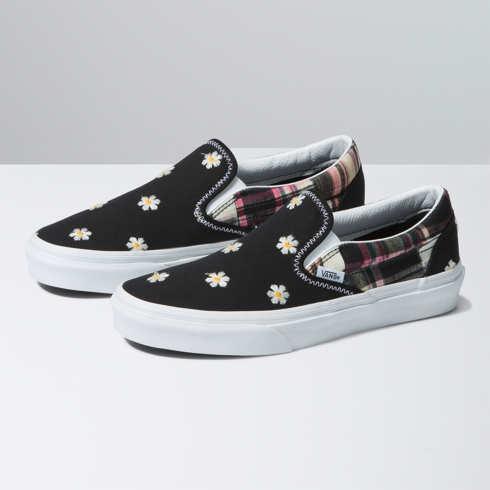 Vans Classic Slip-on (floral Plaid Patchwork)