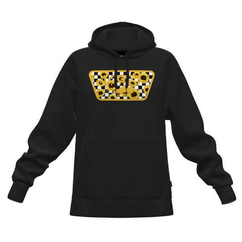 Vans Customs Black Sunflowers Full Patch Women's Bff Hoodie (customs)