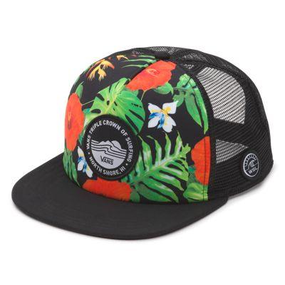 Vans 2017 Vtcs Trucker Hat (black Tropical)