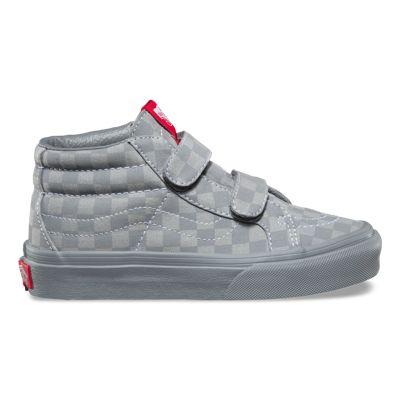 Vans Kids Mono Checkerboard Sk8-mid Reissue V (gray/gray)