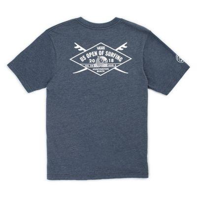 Vans Boys 2018 Vuso Shaper Short Sleeve T-shirt (navy Heather)