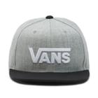 Vans Boys Drop V Snapback Hat (heather Grey-black)