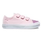 Vans Kids Glitter Toe Style 23 V (chalk Pink/true White)