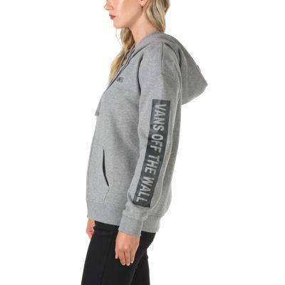 Vans Wall Tangle Zip Hoodie (gray Heather)