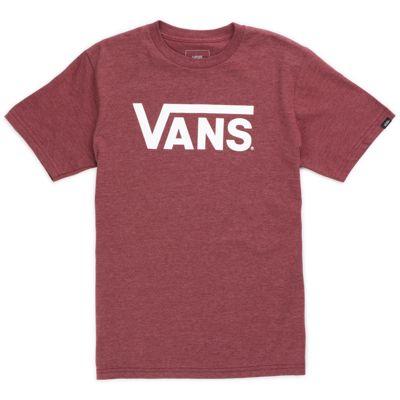 Vans Boys Vans Classic T-shirt (burgundy Heather/white)