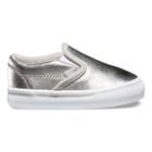 Vans Toddler Metallic Slip-on (silver/white)