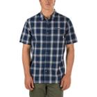 Vans Stafford Buttondown Shirt (dress Blues-turtle Dove)