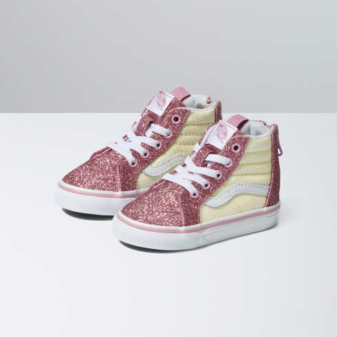 Vans Toddler Sk8-hi Zip (glitter Two Tone)